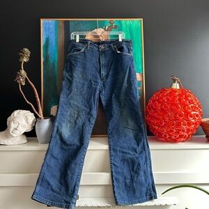 Wrangler Men's Straight Jeans - Dark Blue